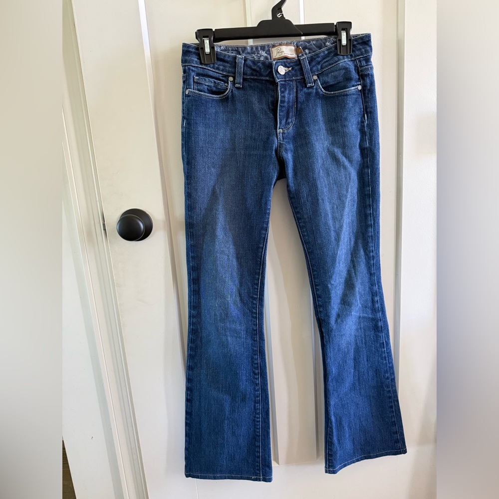PAIGE Dark Blue Flare Jeans